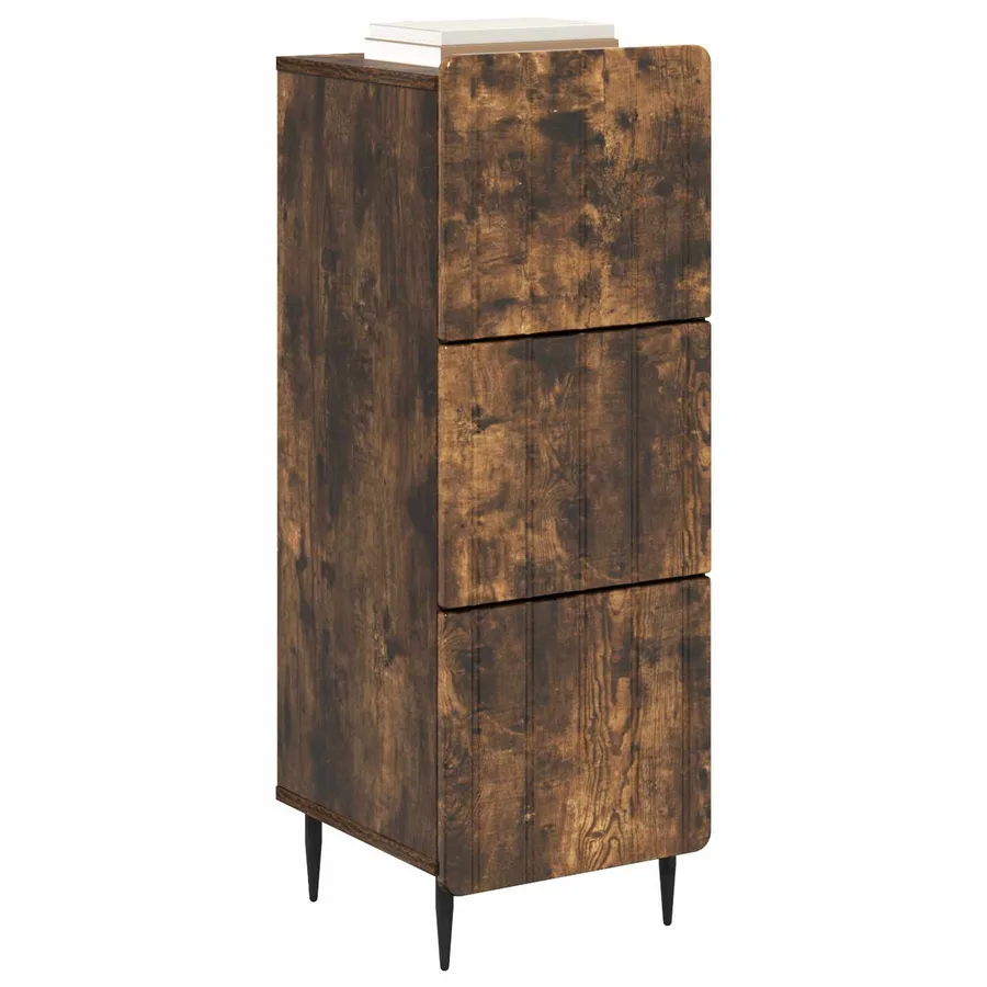 Armoire à tiroirs Chêne fumé 33 x 34,5 x 92 cm - 3