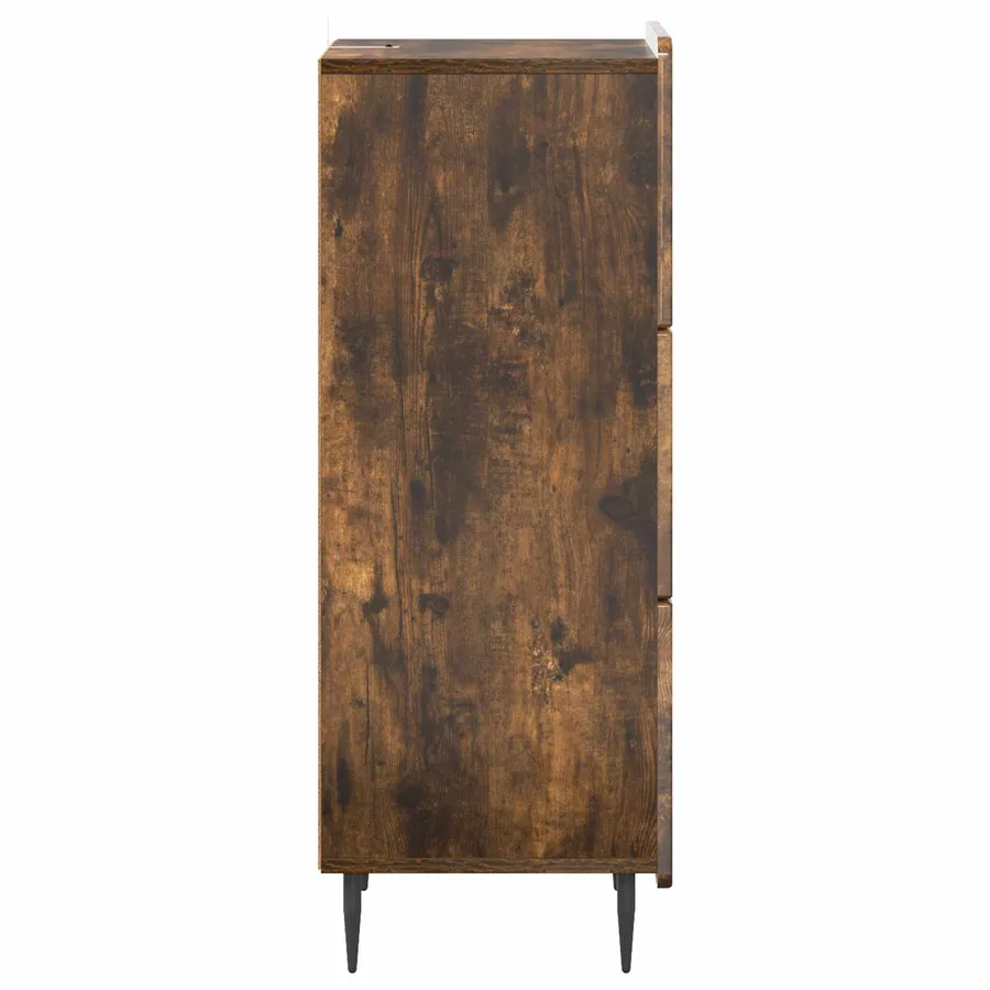 Armoire à tiroirs Chêne fumé 33 x 34,5 x 92 cm - 7