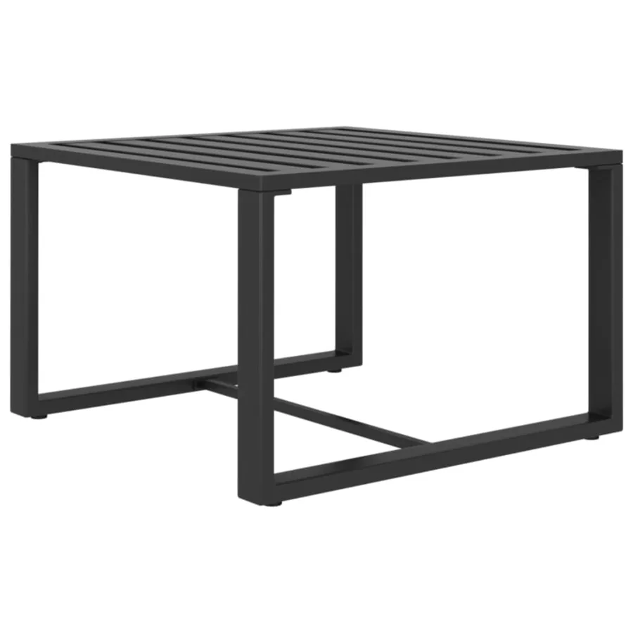 Jeu de canapés de jardin 3 pcs et coussins Aluminium Anthracite - 7