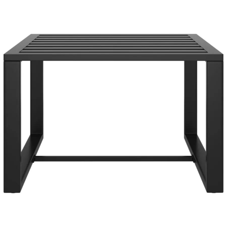 Jeu de canapés de jardin 3 pcs et coussins Aluminium Anthracite - 8
