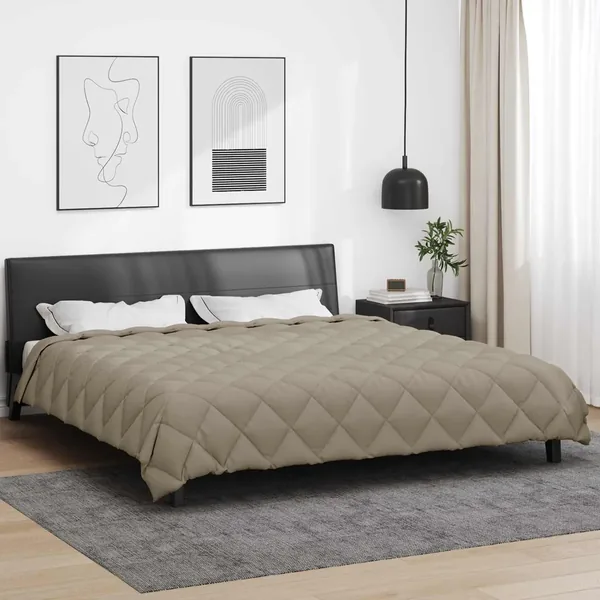 Duvet d'hiver Gris clair 200 x 200 cm Microfibre