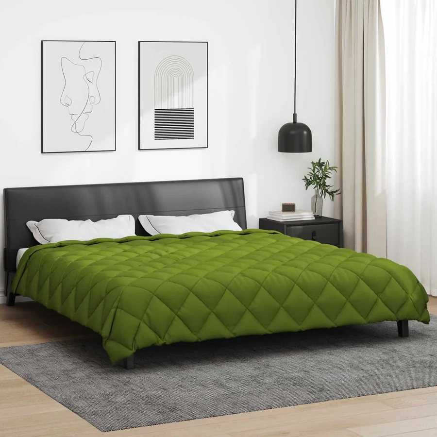 Duvet d'hiver Vert 200 x 200 cm Microfibre