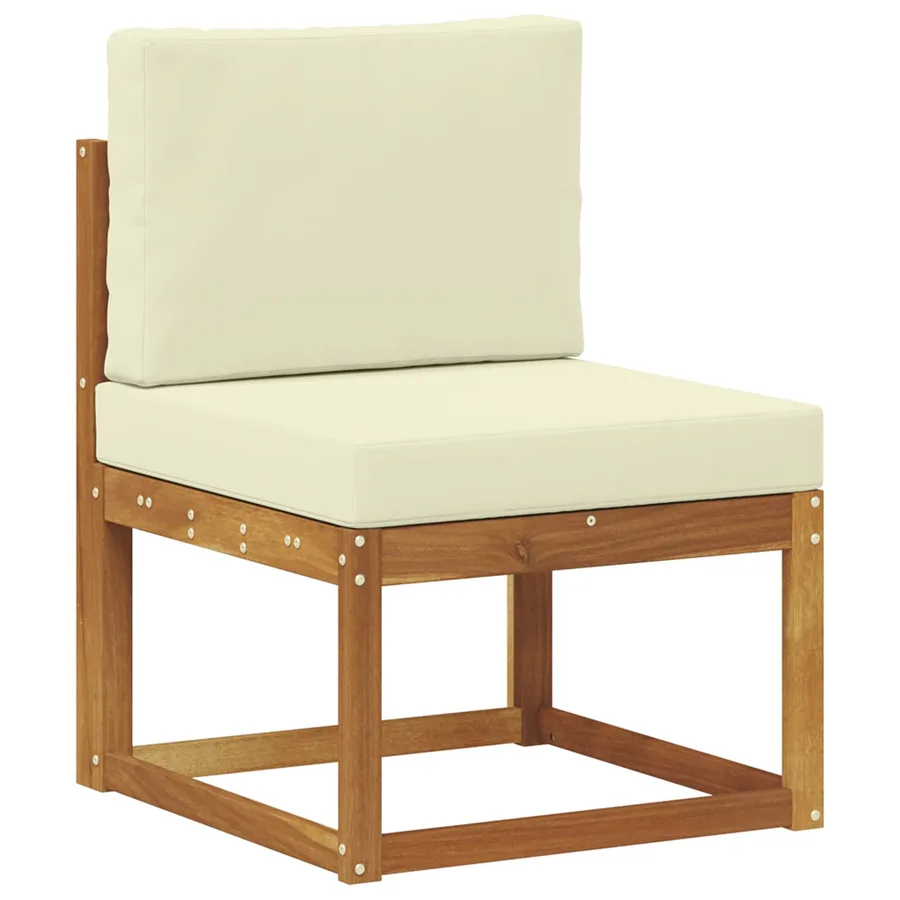 Ensemble de canapés d'extérieur 6 pcs Naturel et Crème - 3