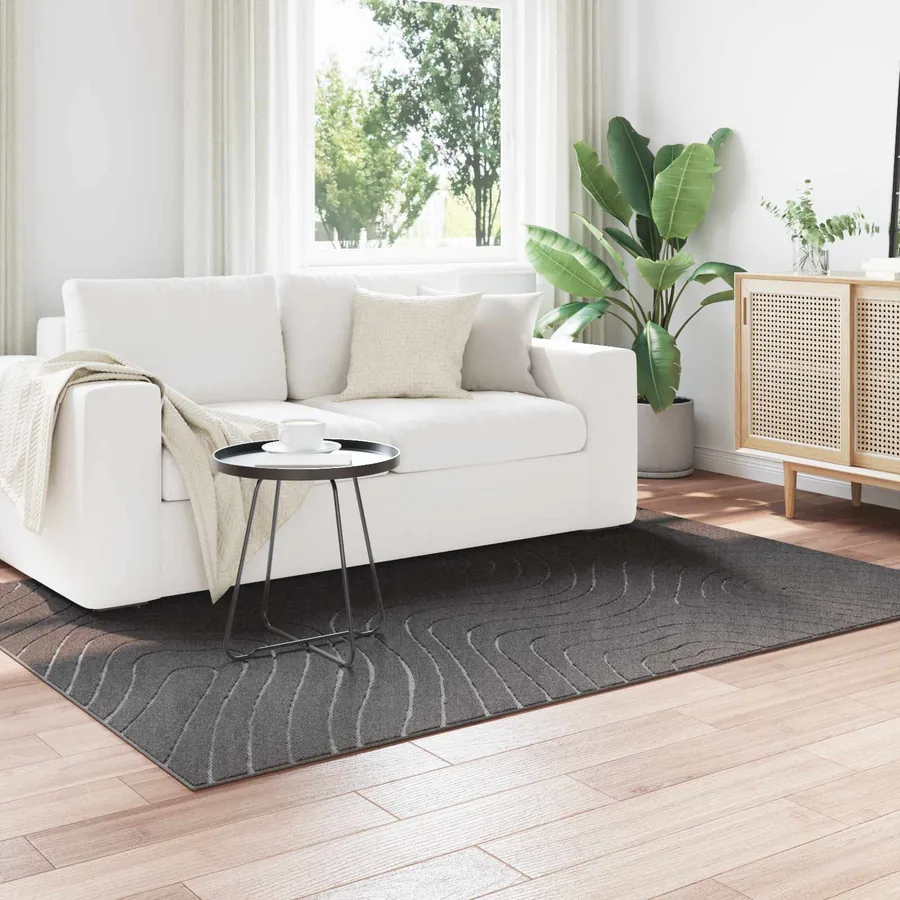Tapis de surface PALMERAS Anthracite 170 x 120 cm Polyester