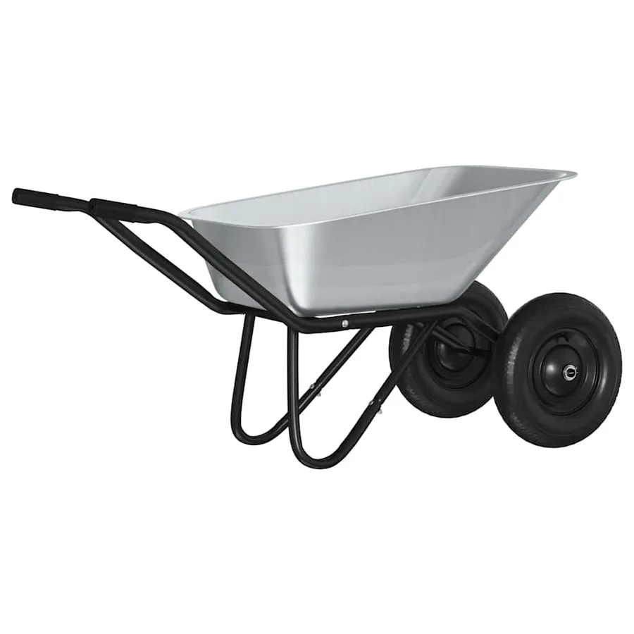 Brouette Argent et noir 137 x 60 x 65,5 cm Acier - 2