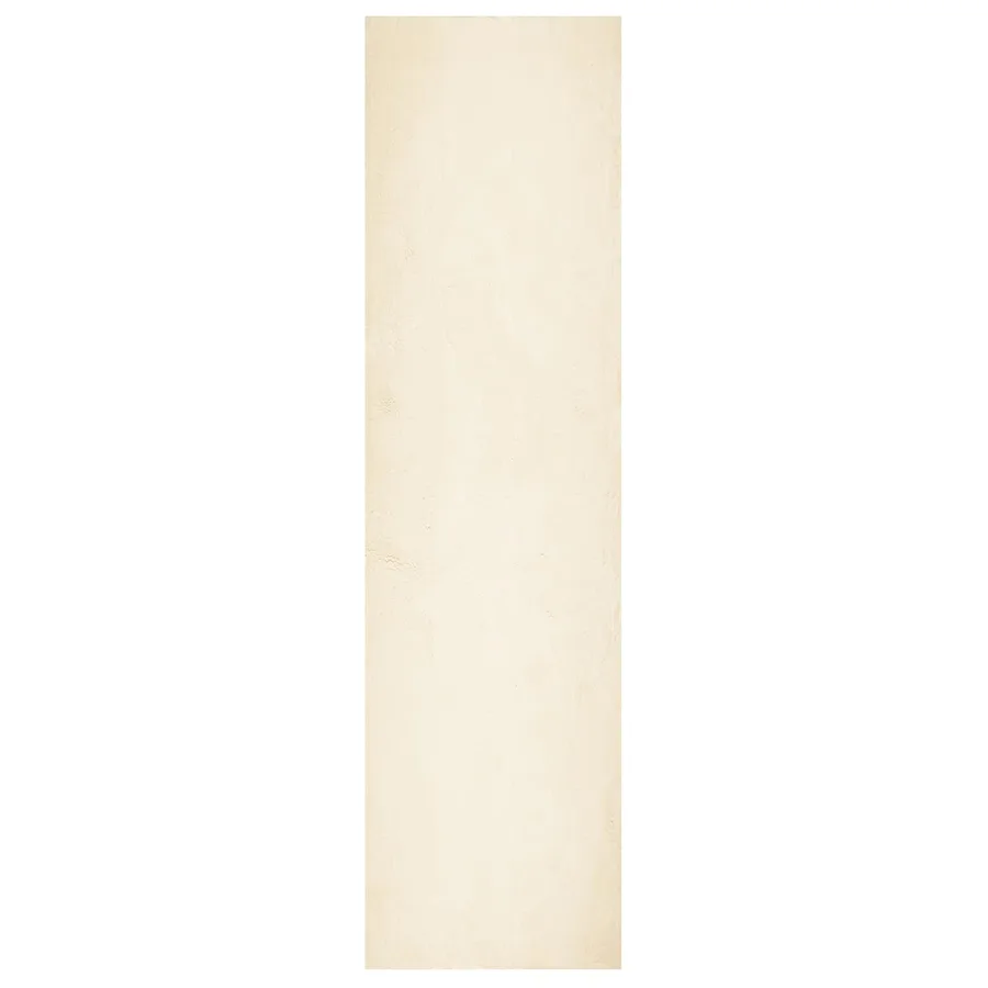 Tapis doux à poils moyens et lavable HUARTE Crème 80 x 1000 cm - 2