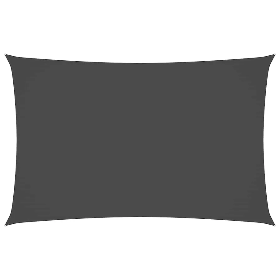 Voile de parasol tissu oxford rectangulaire 2x5 m anthracite - 2