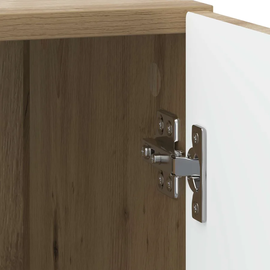 Cabinet de chevet 2 pc Chêne artisanal 43 x 34,5 x 50 cm - 11
