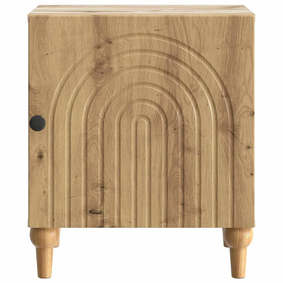 Cabinet de chevet 2 pc Chêne artisanal 43 x 34,5 x 50 cm - 7