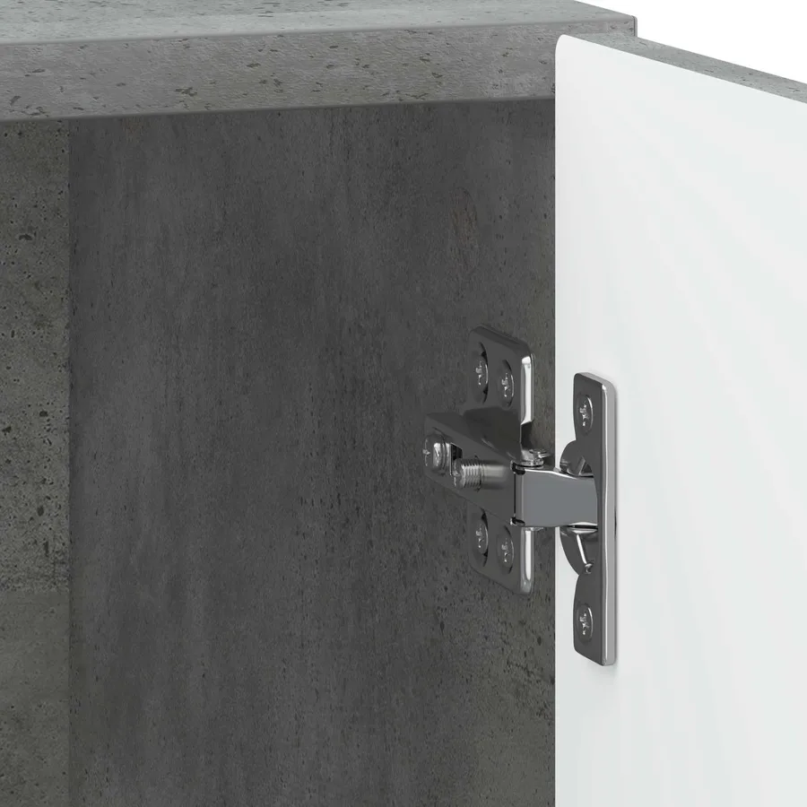 Cabinet de chevet Gris béton 43 x 34,5 x 50 cm - 9