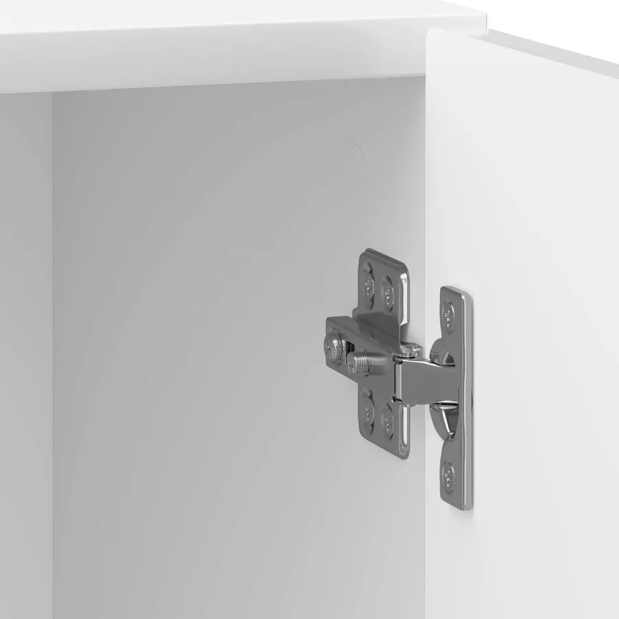 Cabinet de chevet Blanc brillant 43 x 34,5 x 50 cm - 9