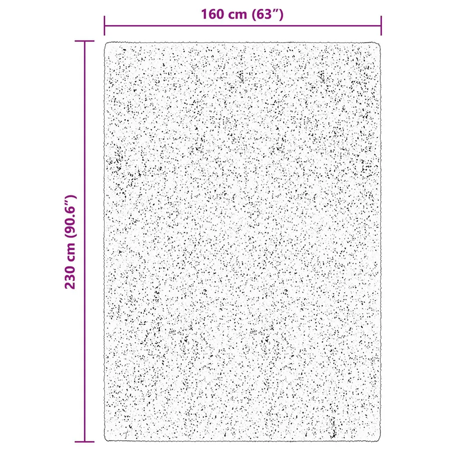Tapis doux à poils moyens et lavable HUARTE Marron 230 x 160 cm - 10