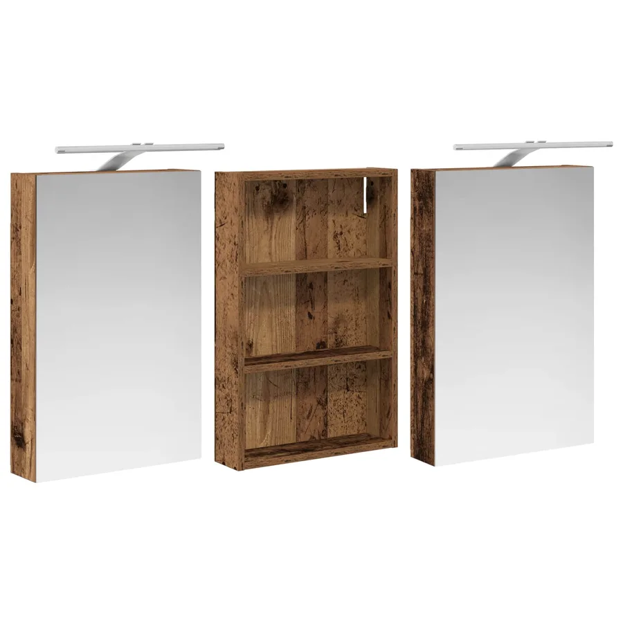 Ensemble de Meubles de Salle de Bain 3 pcs 120 x 10,5 x 60,5 cm - 5
