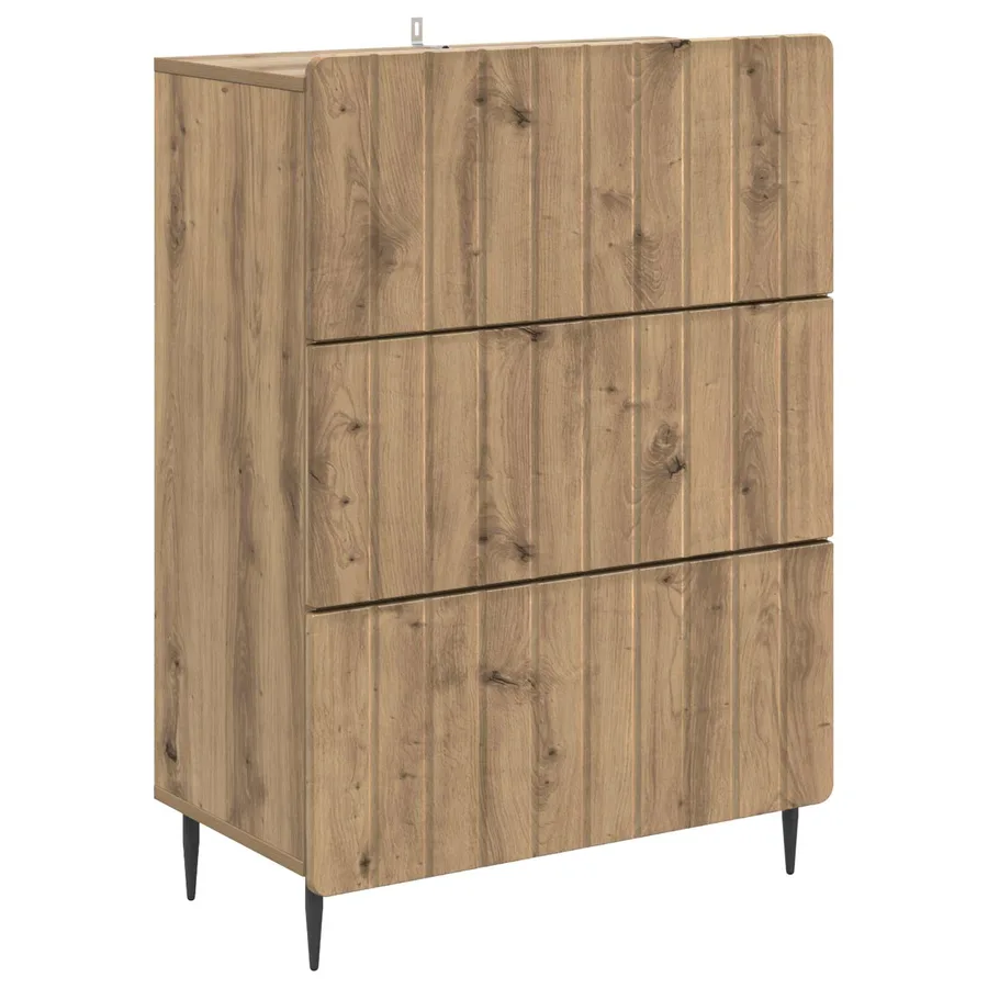 Armoire à tiroirs 66 x 34,5 x 92 cm Bois d'ingénierie - 2
