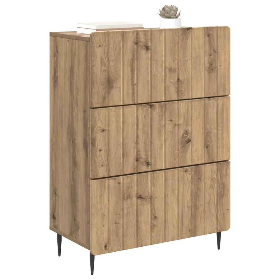 Armoire à tiroirs 66 x 34,5 x 92 cm Bois d'ingénierie - 3