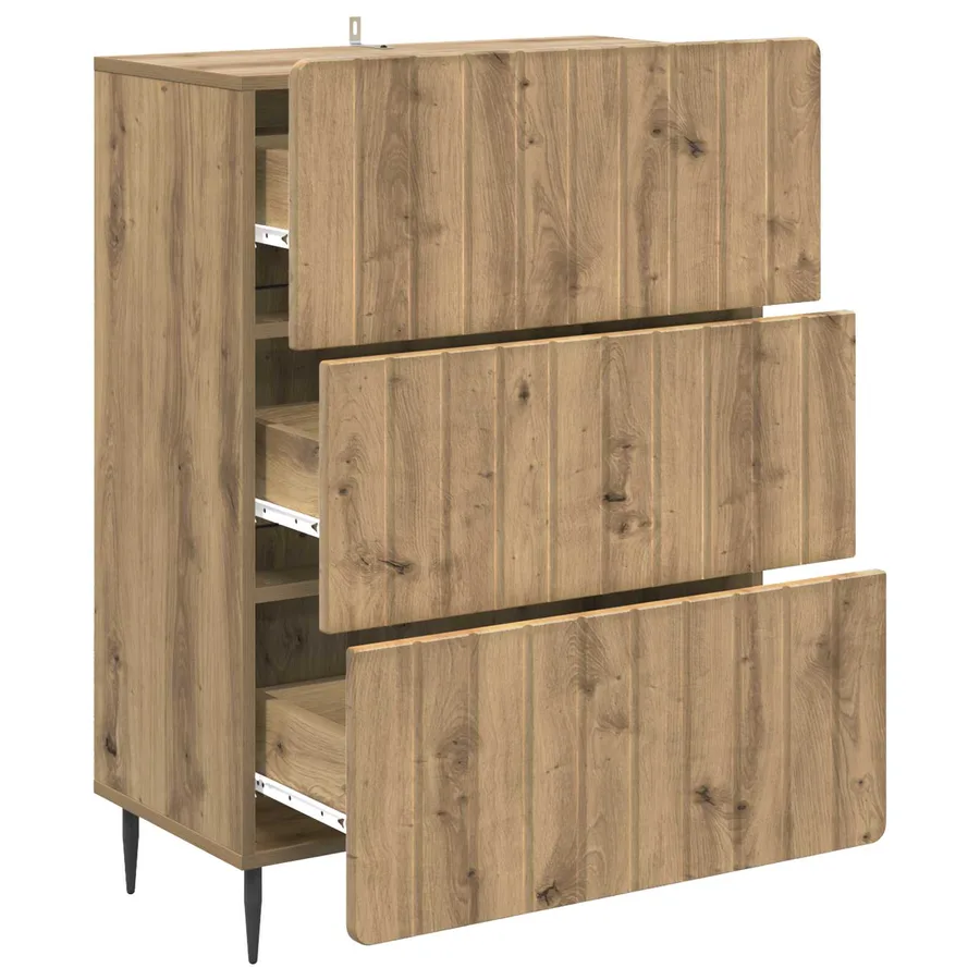Armoire à tiroirs 66 x 34,5 x 92 cm Bois d'ingénierie - 5