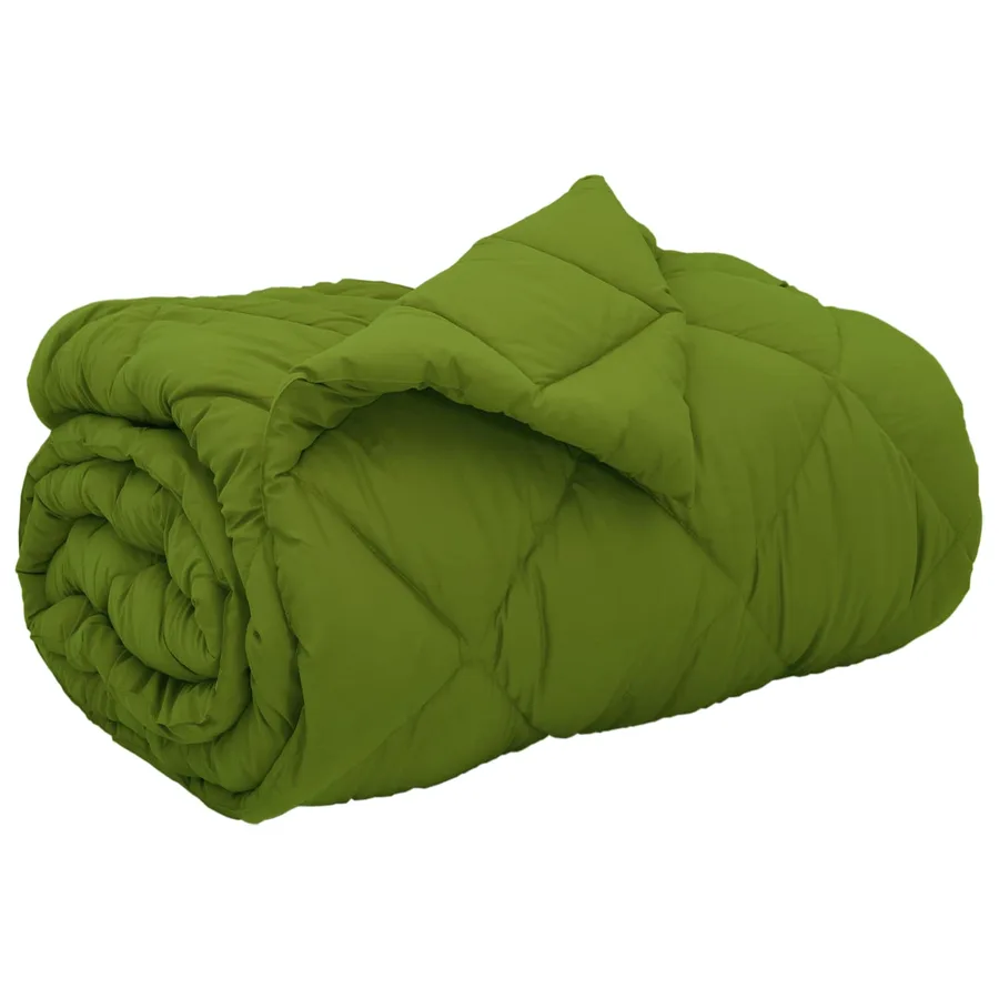 Duvet d'hiver Vert 135 x 220 cm Microfibre - 2
