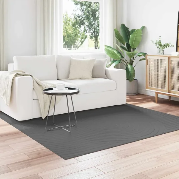 Tapis de surface PALMERAS Anthracite 120 x 120 cm Polyester