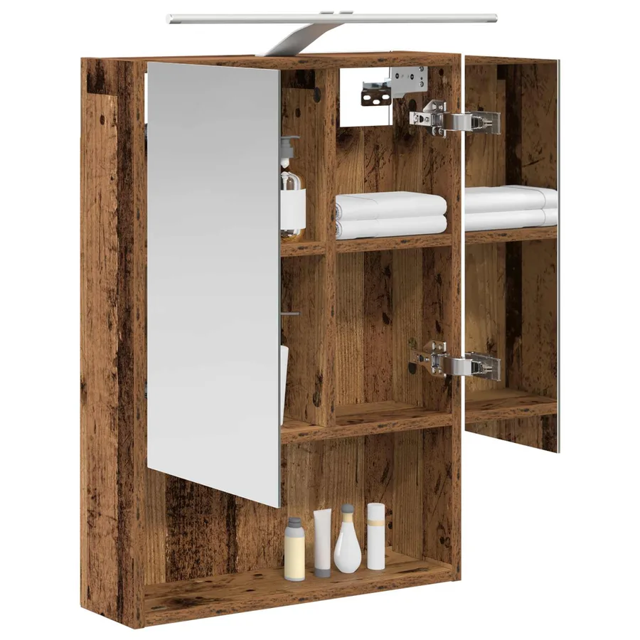 Armoire Miroir de Salle de Bain Bois ancien 50 x 14,5 x 70 cm - 3