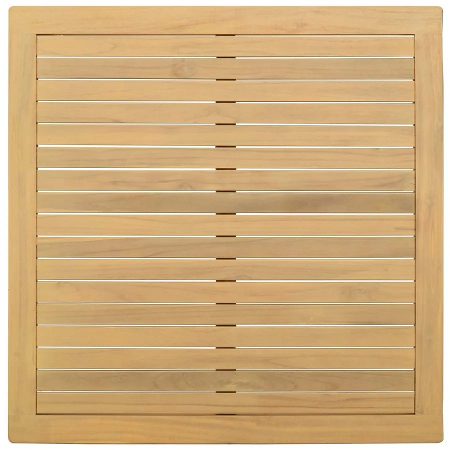 Table basse Acacia clair 85 x 85 x 45 cm Bois d'Acacia Massif - 4