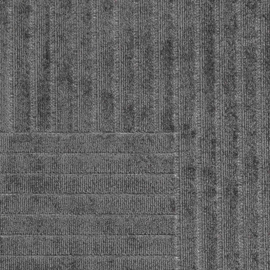 Tapis de surface Rond PALMERAS Anthracite Ø 200 CM Polyester - 7