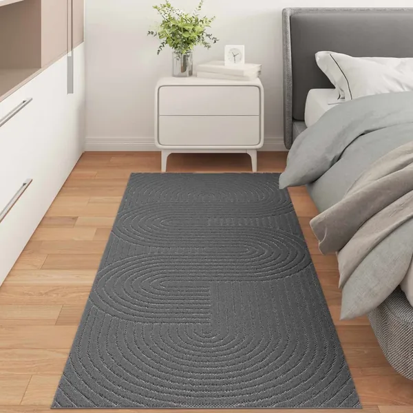 Tapis de surface PALMERAS Anthracite 150 x 80 cm Polyester