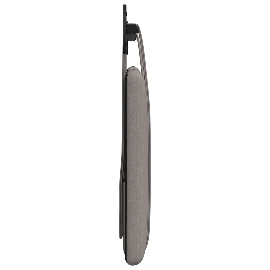 Tête de lit suspendue Taupe tissu - 6