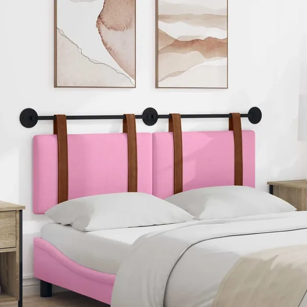 Tête de lit suspendue Rose PU antique