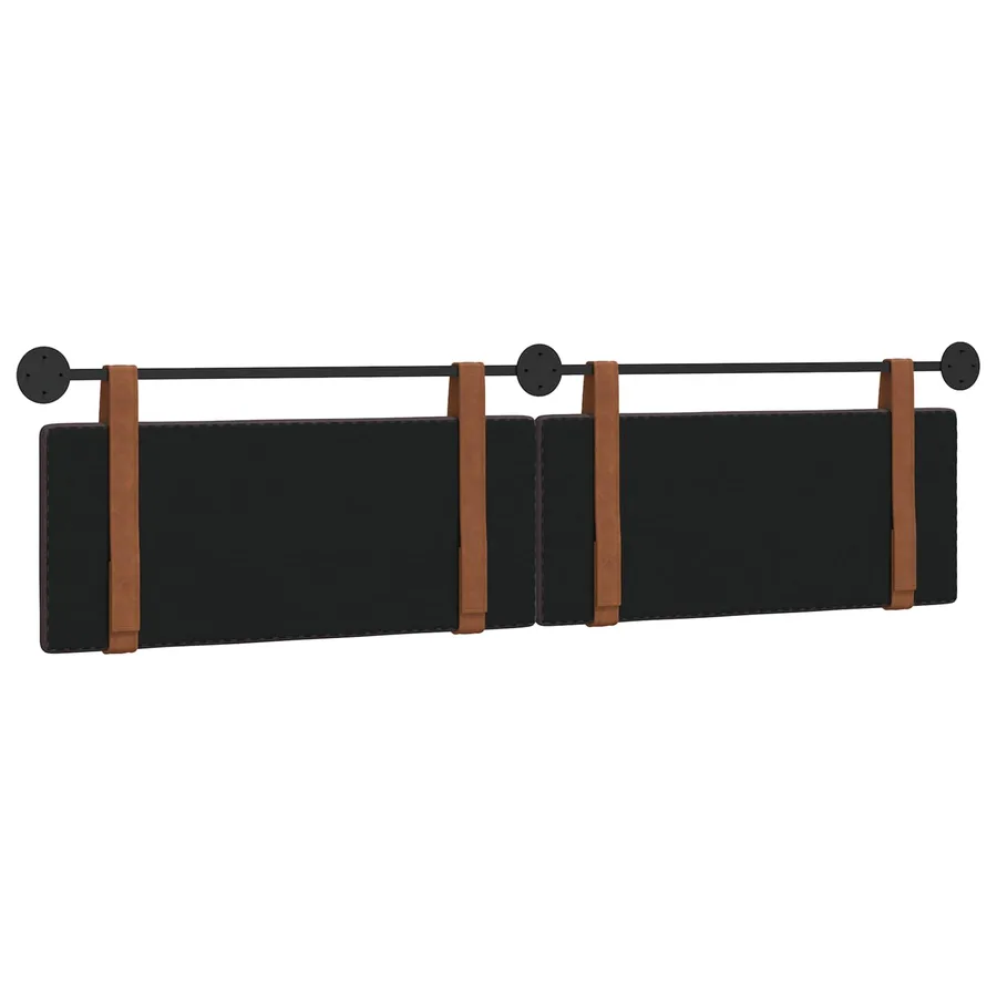 Tête de lit suspendue Marron foncé PU antique - 7