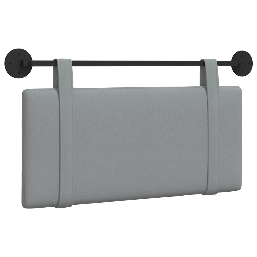 Tête de lit suspendue Gris clair Tissu - 2