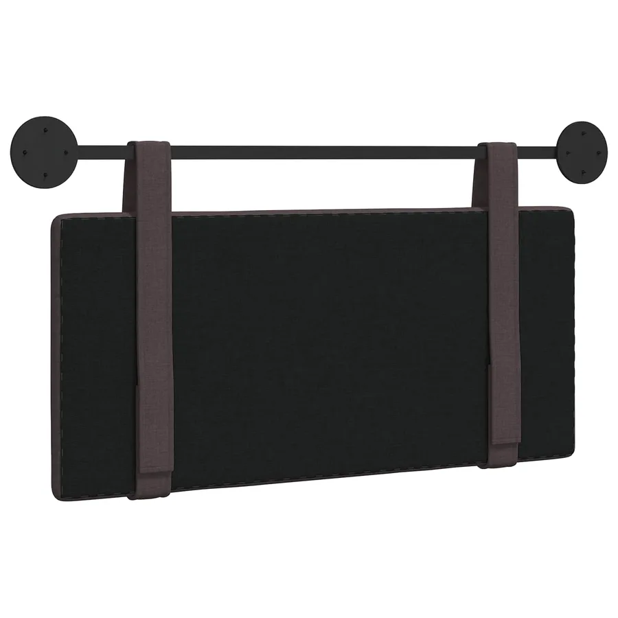 Tête de lit suspendue Marron foncé Tissu - 7