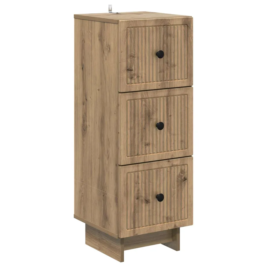 Armoire à tiroirs 33 x 34,5 x 90 cm Bois d'ingénierie - 2