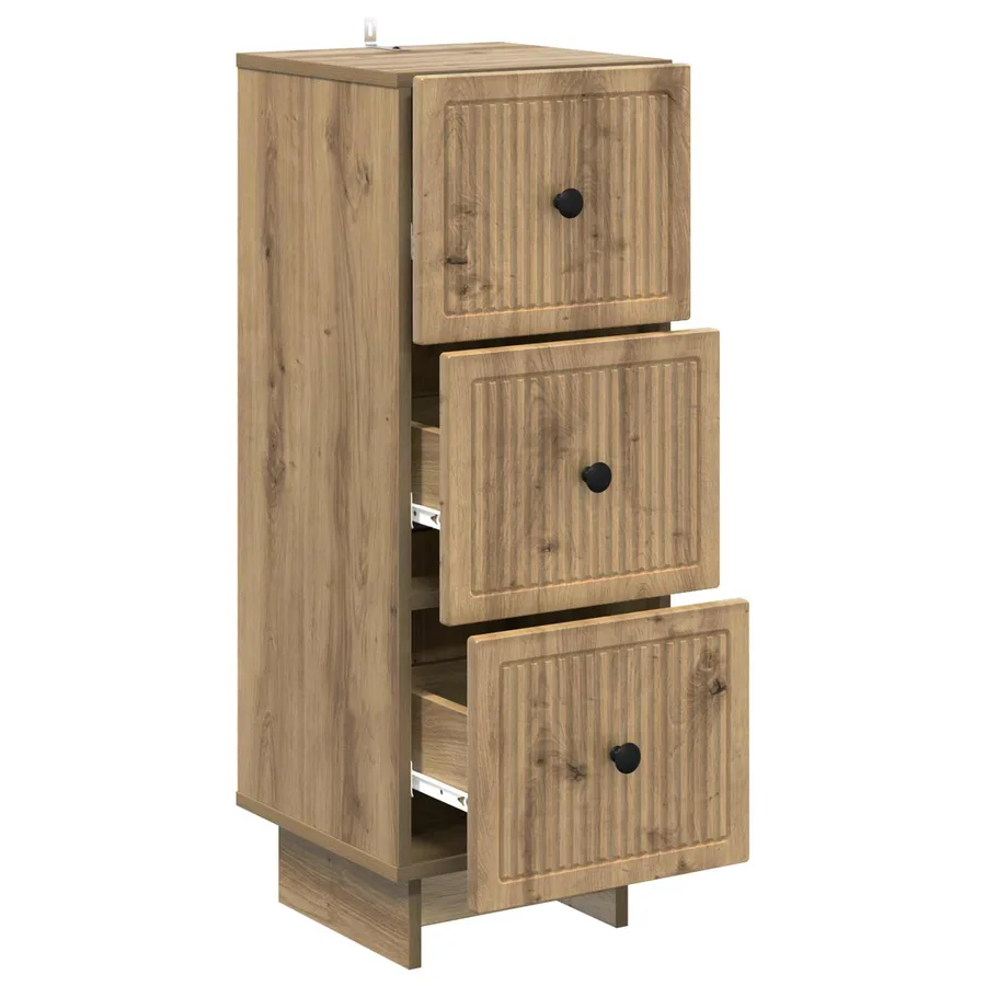 Armoire à tiroirs 33 x 34,5 x 90 cm Bois d'ingénierie - 5