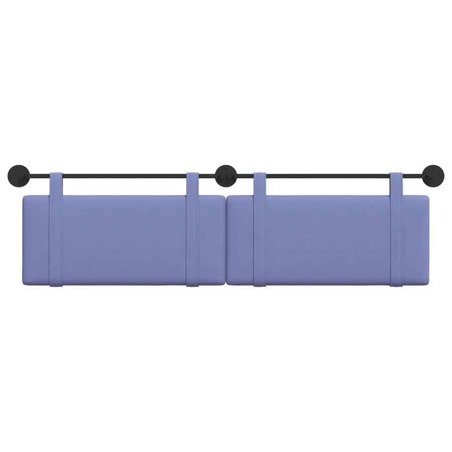 Tête de lit suspendue Bleu denim Tissu - 5