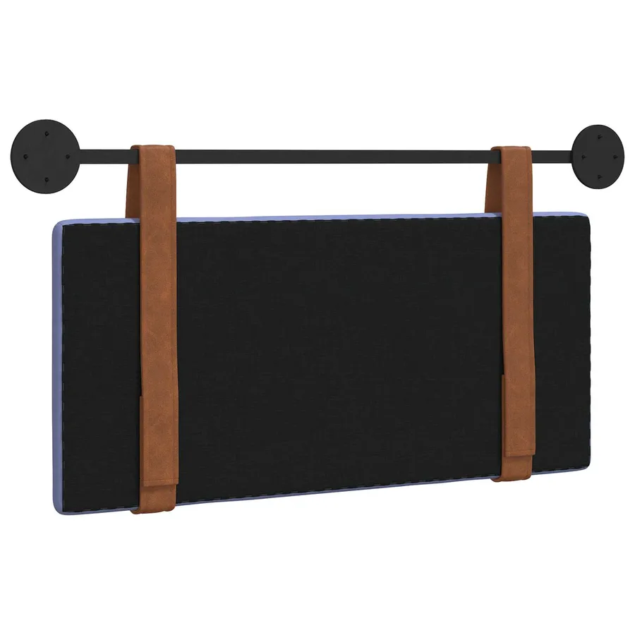 Tête de lit suspendue Bleu denim PU antique - 7