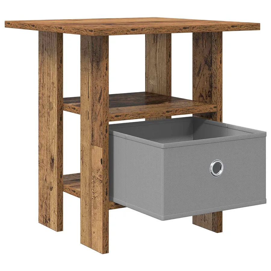 Table de chevet Bois ancien 41 x 40 x 45 cm Bois d'ingénierie - 5