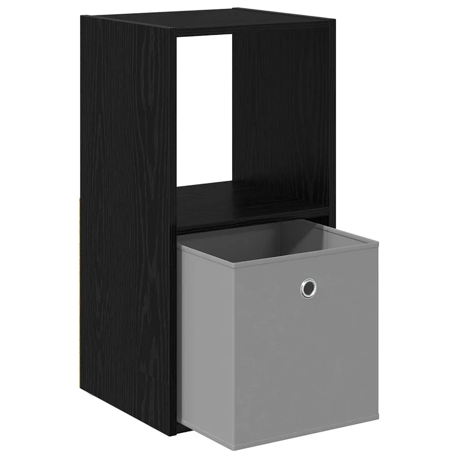Table de chevet avec tiroir 2 pcs Chêne noir 35 x 32 x 68,5 cm - 5