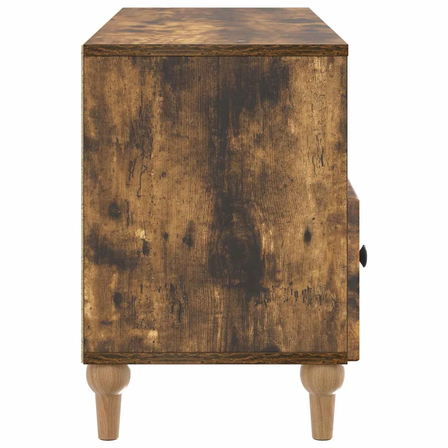 Meuble TV Chêne Fumé 102 x 34,5 x 50 cm Bois d’ingénierie - 7