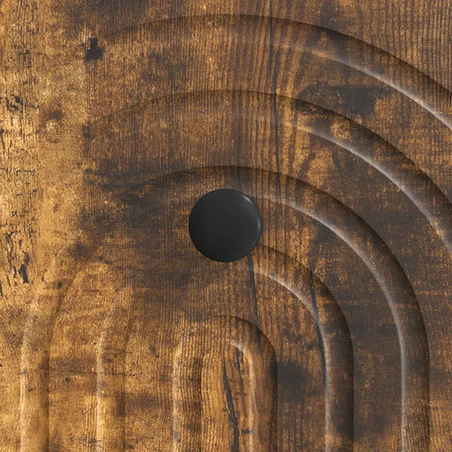 Meuble TV Chêne Fumé 102 x 34,5 x 50 cm Bois d’ingénierie - 8