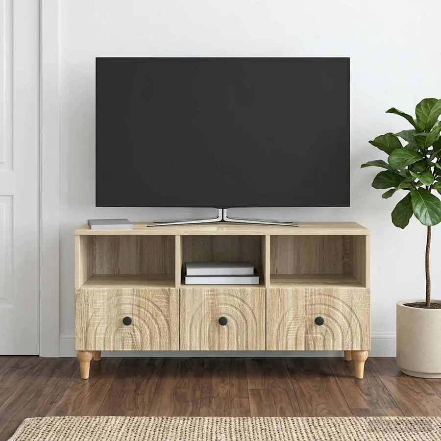 Meuble TV Chêne Sonoma 102 x 34,5 x 50 cm Bois d’ingénierie