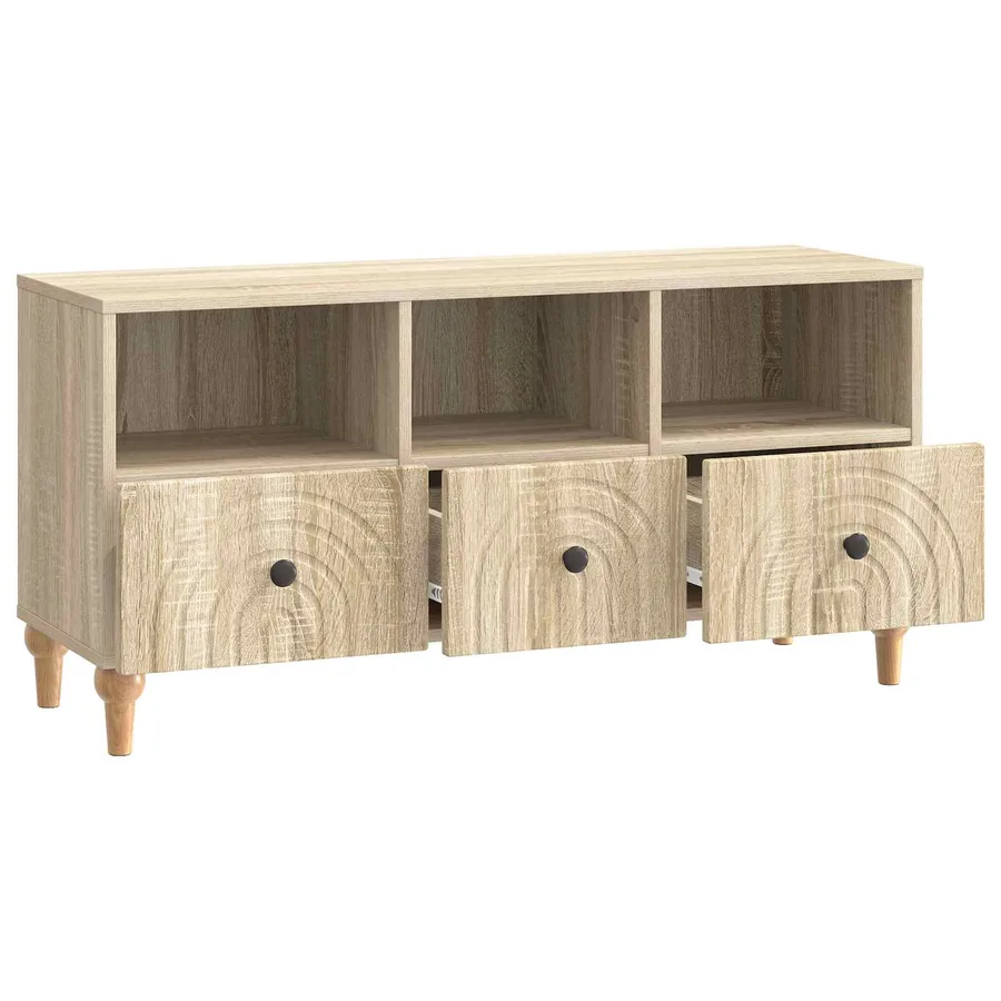 Meuble TV Chêne Sonoma 102 x 34,5 x 50 cm Bois d’ingénierie - 5