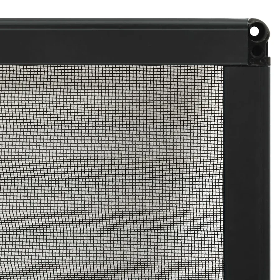 Moustiquaire plissée pour fenêtre Aluminium Anthracite 80x100cm - 6