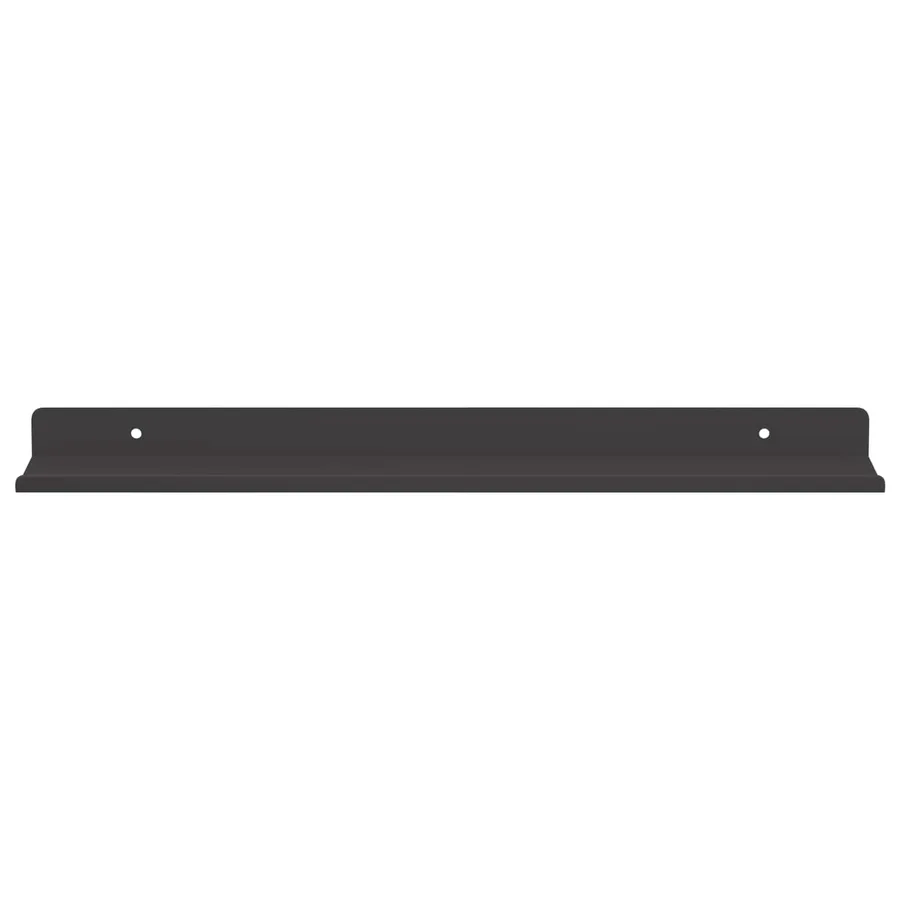 Étagère flottante 2 pcs Noir 40 x 8,5 x 2,5 cm Acier - 5