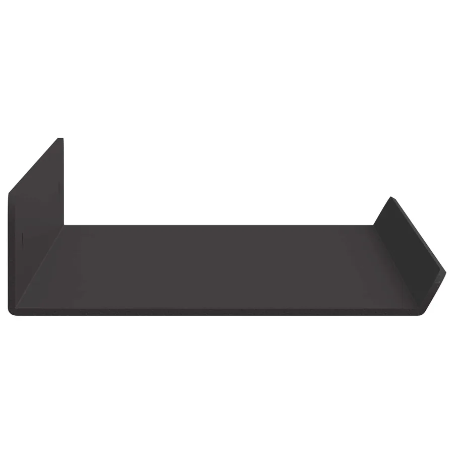 Étagère flottante 2 pcs Noir 40 x 8,5 x 2,5 cm Acier - 6