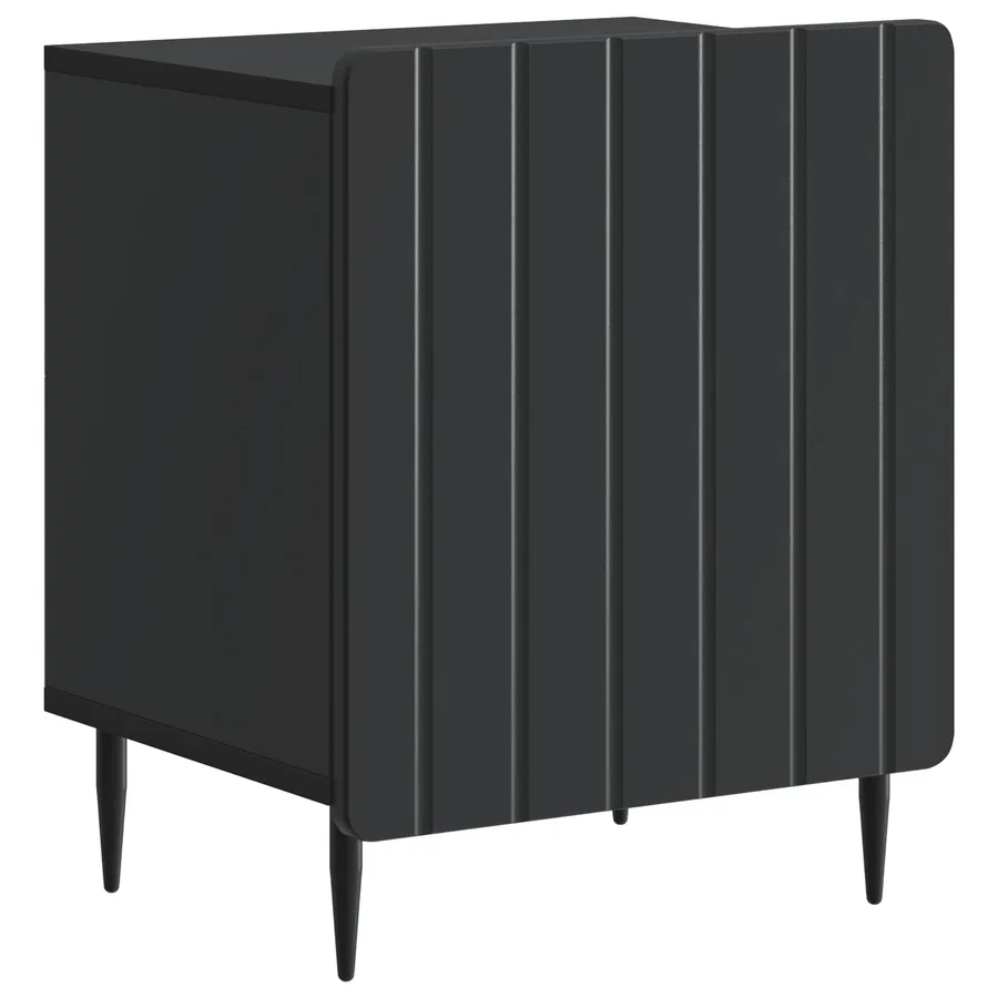 Cabinet de chevet 2 pcs Noir 43 x 34,5 x 52 cm - 5