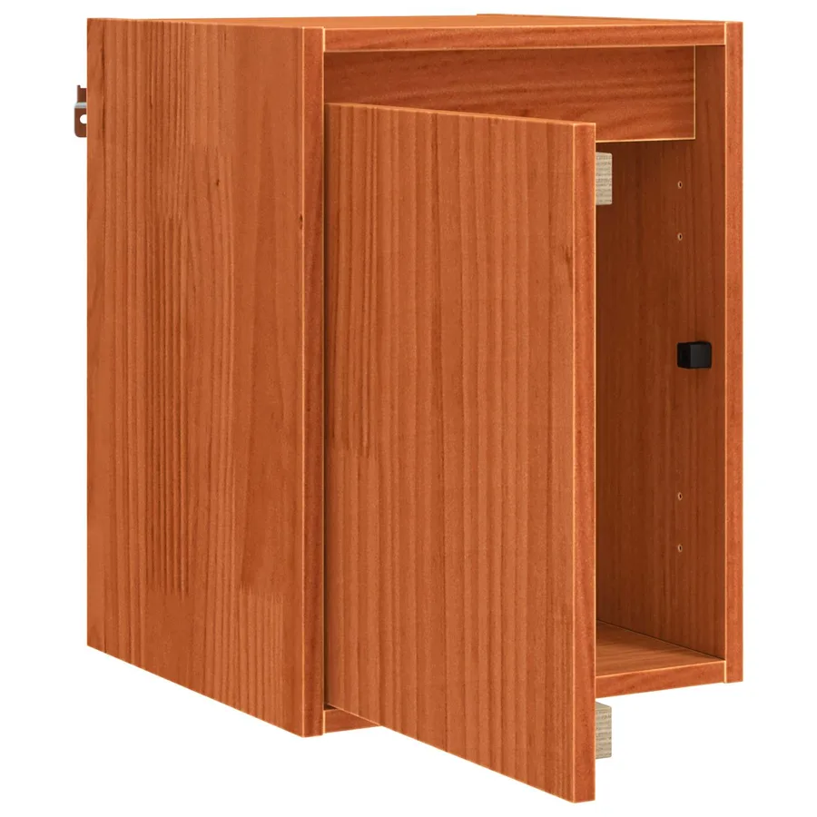 Meuble mural Montage mural 2 pcs Cire marron 30 x 30 x 40 cm - 6
