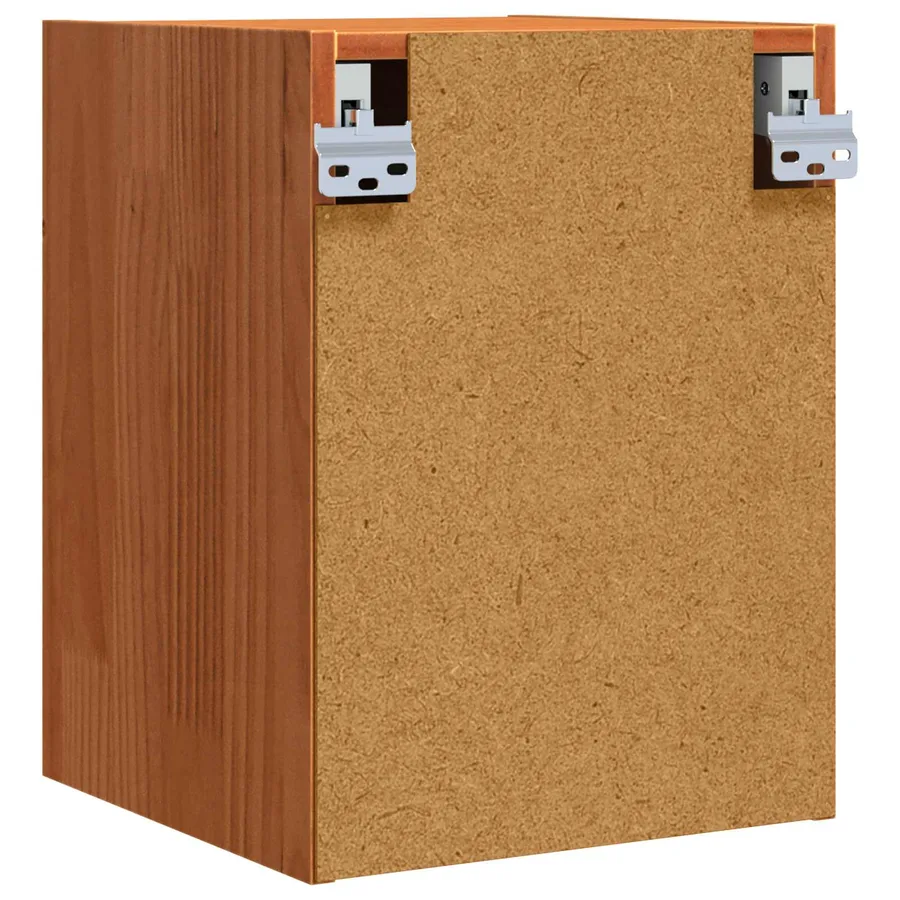Meuble mural Montage mural 2 pcs Cire marron 30 x 30 x 40 cm - 9