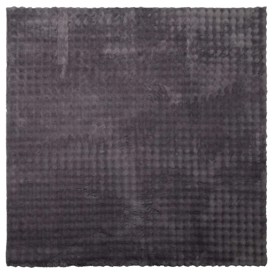 Tapis de surface Carré SIROLO Anthracite 120 x 120 cm Polyester - 2