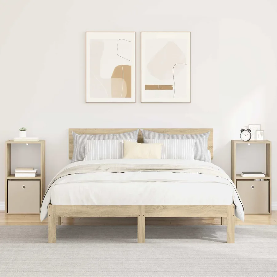 Table de chevet 2 pcs Chêne Sonoma 35 x 32 x 68,5 cm