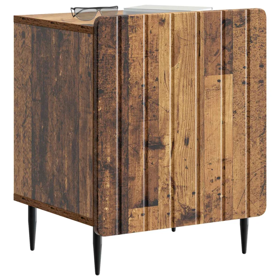 Cabinet de chevet 2 pcs Bois ancien 43 x 34,5 x 52 cm - 3
